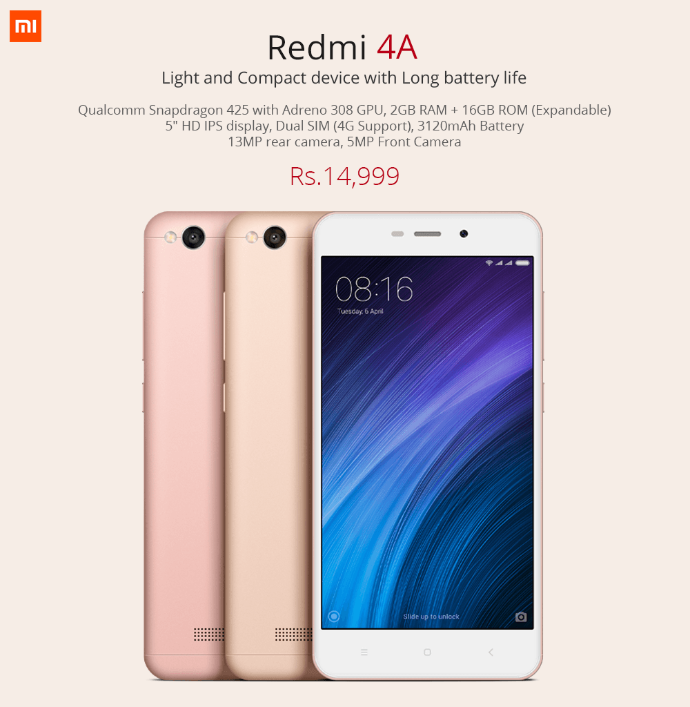 xaiomi RedMi 4A